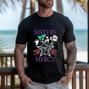 Vtg The Sisters Of Mercy Band 90s Short Sleeve t Shirt Unisextee